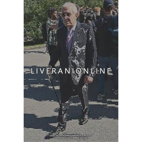 TVRG Funerale Emilio Fede nella foto Marcello Dell\'Utri Segrate (MI) 04-09-2025 Il funerale di Emilio Fede presso la chiesa della parrochia Dio Padre foto Roberto Garavaglia/Agenzia Aldo Liverani sas