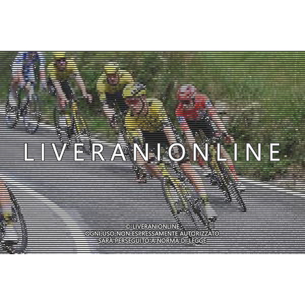 04-09-2025 Vuelta A Espana; Tappa 12 Laredo - Los Corrales De Buelna; 2025, Visma - Lease A Bike; Vingegaard, Jonas; Kuss, Sepp; Puerto De Alisas; ©SIROTTI - AGENZIA ALDO LIVERANI SAS