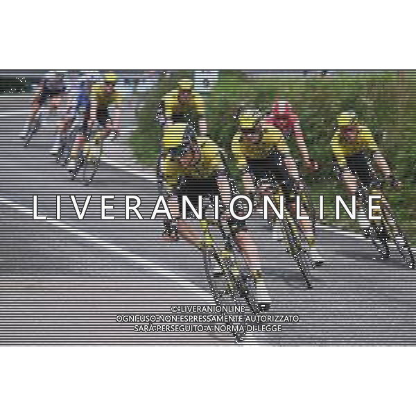 04-09-2025 Vuelta A Espana; Tappa 12 Laredo - Los Corrales De Buelna; 2025, Visma - Lease A Bike; Vingegaard, Jonas; Van Baarle, Dylan; Puerto De Alisas; ©SIROTTI - AGENZIA ALDO LIVERANI SAS