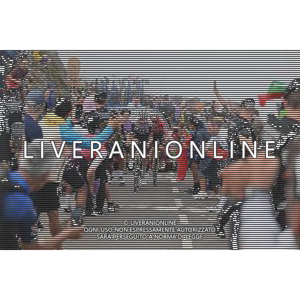 05-09-2025 Vuelta A Espana; Tappa 13 Cabezon De La Sal - Alto De L\'angliru; 2025, Uae Team Emirates - Xrg; 2025, Visma - Lease A Bike; Almeida, Joao; Vingegaard, Jonas; Alto De L\'angliru; ©SIROTTI - AGENZIA ALDO LIVERANI SAS