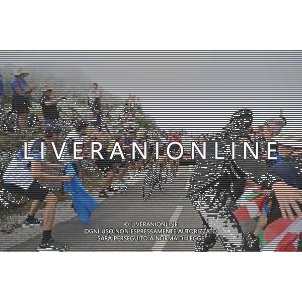 05-09-2025 Vuelta A Espana; Tappa 13 Cabezon De La Sal - Alto De L\'angliru; 2025, Uae Team Emirates - Xrg; 2025, Visma - Lease A Bike; Almeida, Joao; Vingegaard, Jonas; Alto De L\'angliru; ©SIROTTI - AGENZIA ALDO LIVERANI SAS