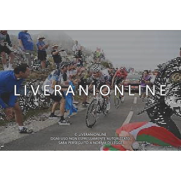 05-09-2025 Vuelta A Espana; Tappa 13 Cabezon De La Sal - Alto De L\'angliru; 2025, Uae Team Emirates - Xrg; 2025, Visma - Lease A Bike; Almeida, Joao; Vingegaard, Jonas; Alto De L\'angliru; ©SIROTTI - AGENZIA ALDO LIVERANI SAS