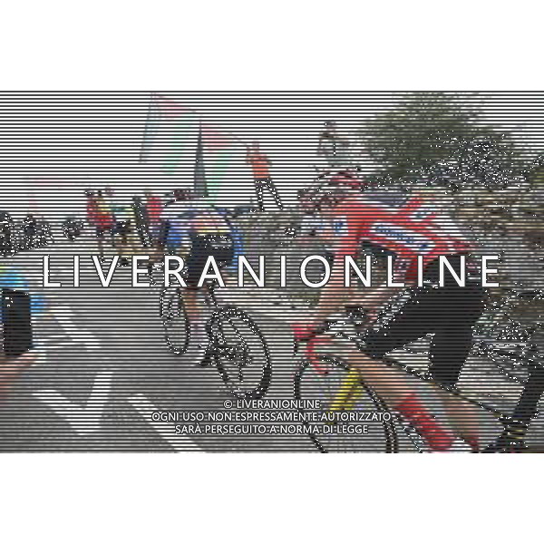 05-09-2025 Vuelta A Espana; Tappa 13 Cabezon De La Sal - Alto De L\'angliru; 2025, Uae Team Emirates - Xrg; 2025, Visma - Lease A Bike; Almeida, Joao; Vingegaard, Jonas; Alto De L\'angliru; ©SIROTTI - AGENZIA ALDO LIVERANI SAS