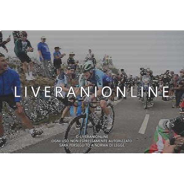 05-09-2025 Vuelta A Espana; Tappa 13 Cabezon De La Sal - Alto De L\'angliru; 2025, Decathlon - Ag2r La Mondiale; Gall, Felix; Alto De L\'angliru; ©SIROTTI - AGENZIA ALDO LIVERANI SAS