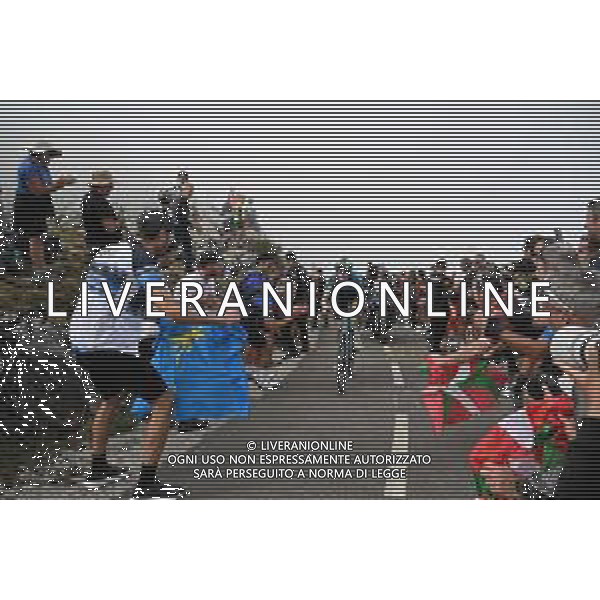 05-09-2025 Vuelta A Espana; Tappa 13 Cabezon De La Sal - Alto De L\'angliru; 2025, Decathlon - Ag2r La Mondiale; Gall, Felix; Alto De L\'angliru; ©SIROTTI - AGENZIA ALDO LIVERANI SAS