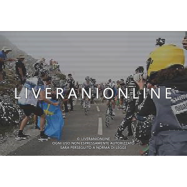 05-09-2025 Vuelta A Espana; Tappa 13 Cabezon De La Sal - Alto De L\'angliru; 2025, Israel - Premier Tech; 2025, Red Bull - Bora Hansgrohe; Riccitello, Matthew; Pellizzari, Giulio; Alto De L\'angliru;