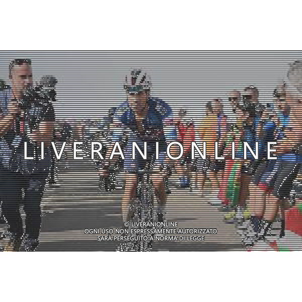 05-09-2025 Vuelta A Espana; Tappa 13 Cabezon De La Sal - Alto De L\'angliru; 2025, Soudal - Quick Step; Landa Meana, Mikel; Alto De L\'angliru; ©SIROTTI - AGENZIA ALDO LIVERANI SAS