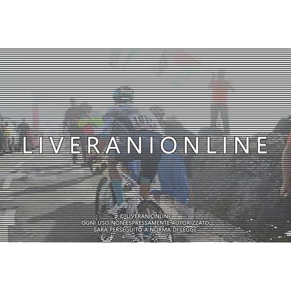 05-09-2025 Vuelta A Espana; Tappa 13 Cabezon De La Sal - Alto De L\'angliru; 2025, Bahrain - Victorious; Tiberi, Antonio; Alto De L\'angliru; ©SIROTTI - AGENZIA ALDO LIVERANI SAS