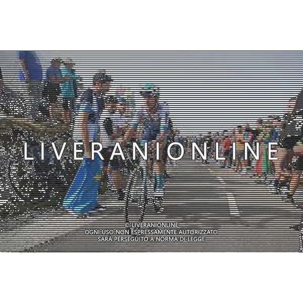 05-09-2025 Vuelta A Espana; Tappa 13 Cabezon De La Sal - Alto De L\'angliru; 2025, Bahrain - Victorious; Tiberi, Antonio; Alto De L\'angliru; ©SIROTTI - AGENZIA ALDO LIVERANI SAS