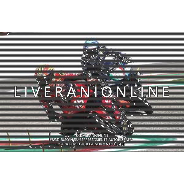 IMOLA 06 09 2025 AUTODROMO ENZO E DINO FERRARI CAMPIONATO ITALIANO VELOCITA\' (CIV) GARA SUPERBIKE - PRODUCTION BIKE VINCITORE IMOLESE SAMUELE CAVALIERI NELLA FOTO SAMUELE CAVALIERI E ALESSANDRO DELBIANCO ©SANNA - AGENZIA ALDO LIVERANI SAS