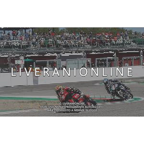 IMOLA 06 09 2025 AUTODROMO ENZO E DINO FERRARI CAMPIONATO ITALIANO VELOCITA\' (CIV) GARA SUPERBIKE - PRODUCTION BIKE VINCITORE IMOLESE SAMUELE CAVALIERI NELLA FOTO SAMUELE CAVALIERI E ALESSANDRO DELBIANCO ©SANNA - AGENZIA ALDO LIVERANI SAS