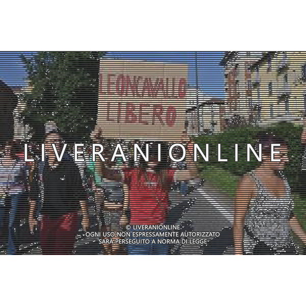 TVRG Corteo Leoncavallo Milano 06-09-2025 Corteo manifestazione per le vie del centro a sostegno del centro sociale Leoncavallo sgomberato lo scorso 21 agosto foto Roberto Garavaglia/Agenzia Aldo Liverani sas