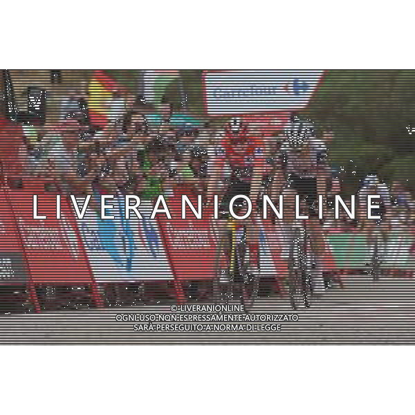 06-09-2025 Vuelta A Espana; Tappa 14 Aviles - La Farrapona; 2025, Visma - Lease A Bike; 2025, Uae Team Emirates - Xrg; Vingegaard, Jonas; Almeida, Joao; La Farrapona; ©SIROTTI - AGENZIA ALDO LIVERANI SAS