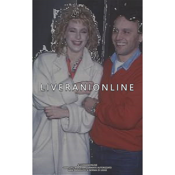 DIAP-RETROSPETTIVA FRANCO MISERIA COREOGRAFO NELLA FOTO MARIA LAURA BACCARINI CON FRANCO MISERIA A ROMA NELL\'ANNO 1986 FOTO EDGARDO DELLA SCORCIOSA-AG ALDO LIVERANI SAS