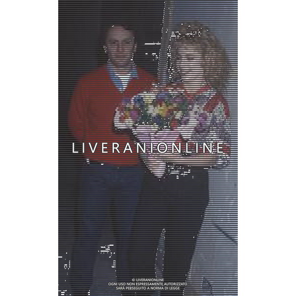 DIAP-RETROSPETTIVA FRANCO MISERIA COREOGRAFO NELLA FOTO MARIA LAURA BACCARINI CON FRANCO MISERIA A ROMA NELL\'ANNO 1986 FOTO EDGARDO DELLA SCORCIOSA-AG ALDO LIVERANI SAS