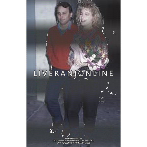 DIAP-RETROSPETTIVA FRANCO MISERIA COREOGRAFO NELLA FOTO MARIA LAURA BACCARINI CON FRANCO MISERIA A ROMA NELL\'ANNO 1986 FOTO EDGARDO DELLA SCORCIOSA-AG ALDO LIVERANI SAS