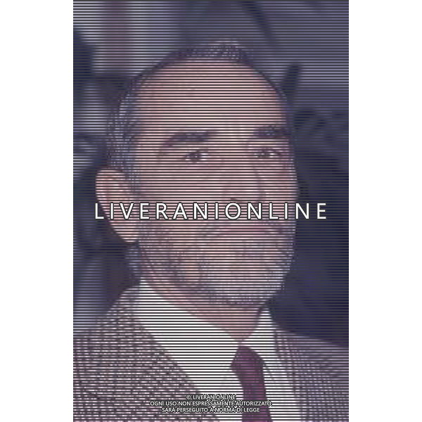 DIIAP-RETROSPETTIVA VITTORIO GASSMAN ATTORE NELLA FOTO VITTORIO GASSMAN A MILANO NELL\'ANNO 1986 IN TERRAZZA MARTINI AG ALDO LIVERANI SAS