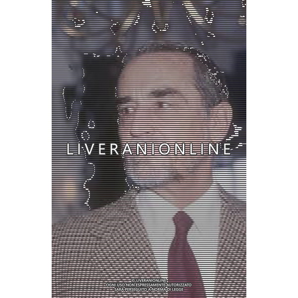 DIIAP-RETROSPETTIVA VITTORIO GASSMAN ATTORE NELLA FOTO VITTORIO GASSMAN A MILANO NELL\'ANNO 1986 IN TERRAZZA MARTINI AG ALDO LIVERANI SAS