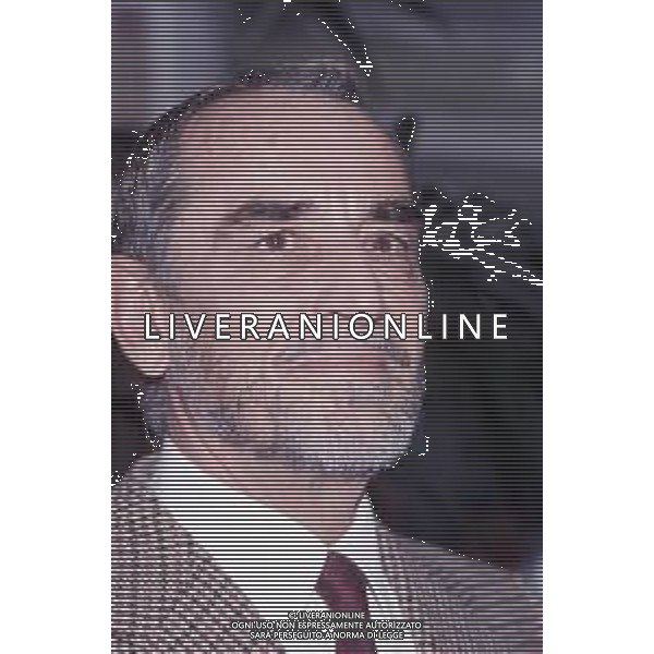 DIIAP-RETROSPETTIVA VITTORIO GASSMAN ATTORE NELLA FOTO VITTORIO GASSMAN A MILANO NELL\'ANNO 1986 IN TERRAZZA MARTINI AG ALDO LIVERANI SAS