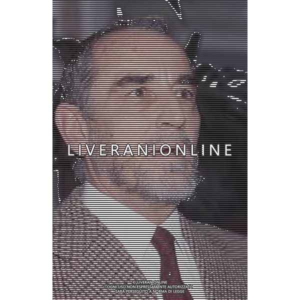 DIIAP-RETROSPETTIVA VITTORIO GASSMAN ATTORE NELLA FOTO VITTORIO GASSMAN A MILANO NELL\'ANNO 1986 IN TERRAZZA MARTINI AG ALDO LIVERANI SAS
