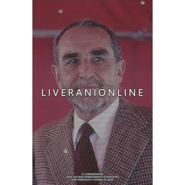 DIIAP-RETROSPETTIVA VITTORIO GASSMAN ATTORE NELLA FOTO VITTORIO GASSMAN A MILANO NELL\'ANNO 1986 IN TERRAZZA MARTINI AG ALDO LIVERANI SAS