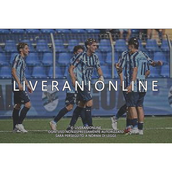 TVRG Lecco vs Dolomiti Bellunesi nella foto giocatori Lecco esultanza dopo il gol dell\'1 a 0 Lecco 07-09-2025 Stadio Mario Rigamonti - Mario Ceppi Lecco vs Dolomiti Bellunesi Campionato Serie C girone A - 3a giornata foto Roberto Garavaglia/Agenzia Aldo Liverani sas