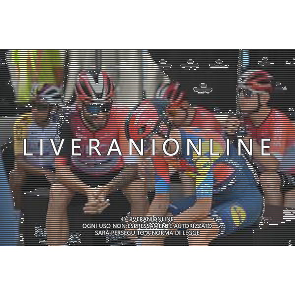 07-09-2025 Vuelta A Espana; Tappa 15 Vegadeo - Monforte De Lemos; 2025, Ineos Grenadiers; 2025, Lidl - Trek; Ganna, Filippo; Ciccone, Giulio; Vegadeo; ©SIROTTI - AGENZIA ALDO LIVERANI SAS