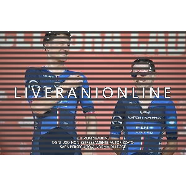07-09-2025 Vuelta A Espana; Tappa 15 Vegadeo - Monforte De Lemos; 2025, Groupama - Fdj; Gaudu, David; Kung, Stefan; Vegadeo; ©SIROTTI - AGENZIA ALDO LIVERANI SAS