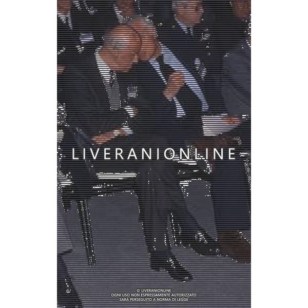 DIAP-RETROSPETTIVA LEOPOLDO PIRELLI INDUSTRIALE NELLA FOTO LEOPOLDO PIRELLI CON GIANNI AGNELLI NELL\'ANNO 1984 A MILANO AG ALDO LIVERANI SAS
