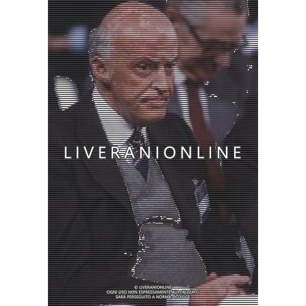 DIAP-RETROSPETTIVA LEOPOLDO PIRELLI INDUSTRIALE NELLA FOTO LEOPOLDO PIRELLI NELL\'ANNO 1984 A MILANO AG ALDO LIVERANI SAS