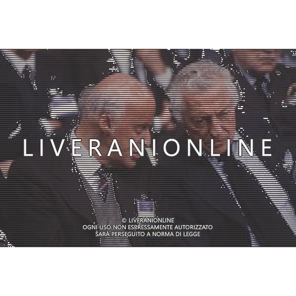 DIAP-RETROSPETTIVA LEOPOLDO PIRELLI INDUSTRIALE NELLA FOTO LEOPOLDO PIRELLI CON GIANNI AGNELLI NELL\'ANNO 1984 A MILANO AG ALDO LIVERANI SAS