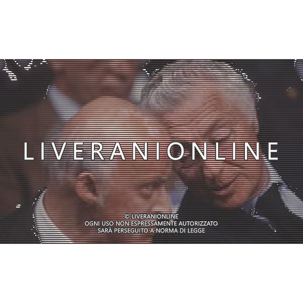 DIAP-RETROSPETTIVA LEOPOLDO PIRELLI INDUSTRIALE NELLA FOTO LEOPOLDO PIRELLI CON GIANNI AGNELLI NELL\'ANNO 1984 A MILANO AG ALDO LIVERANI SAS