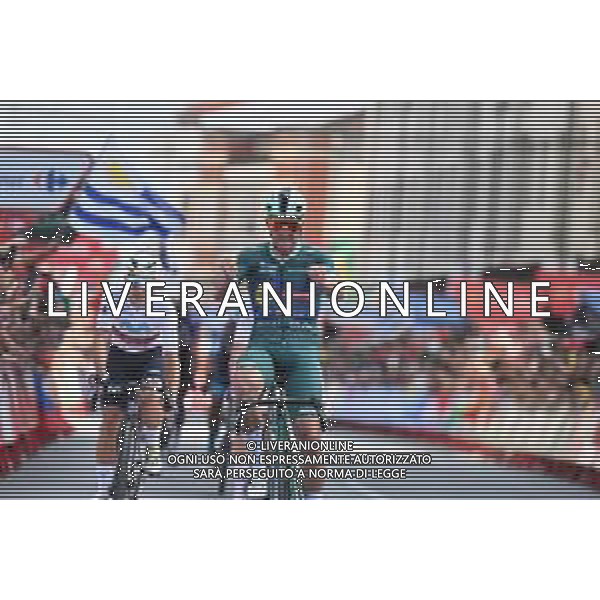 07-09-2025 Vuelta A Espana; Tappa 15 Vegadeo - Monforte De Lemos; 2025, Lidl - Trek; 2025, Movistar; Pedersen, Mads; Aular Sanabria, Orluis; Monforte De Lemos; ©SIROTTI - AGENZIA ALDO LIVERANI SAS