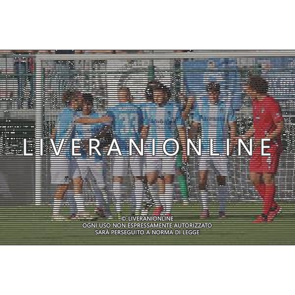 TVRCOR – Giana Erminio vs Pro Patria – 3a giornata Campionato Calcio Serie C Lega Pro – Gorgonzola (MI) 07-09-2025 Stadio Comunale Città di Gorgonzola nella foto esultanza dopo il goal Giana Erminio Mattia Alborghetti foto roberta corradin-ag aldo liverani sas