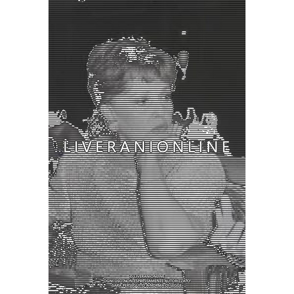 NEG-RETROPSETTIVA JEAN MOREAU ATTRICE NELLA FOTO JEAN MOREAU NELL\'ANNO 1986 ALLA PRESENTAZIONE DI UNA SERATA IN MEMORIA DI FRANCOIS TRUFFAUT A MILANO AG ALDO LIVERANI SAS