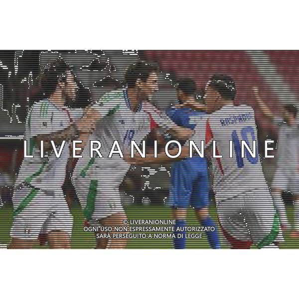 TVRG Israele vs Italia nella foto giocatori Italia esultanza dopo il gol del 4 a 2 Debrecen (HUN) 08-09-2025 Nagyerdei Stadion Israele vs Italia Qualificazioni Mondiali 2026 Gruppo I - 6a giornata foto Roberto Garavaglia/Agenzia Aldo Liverani sas