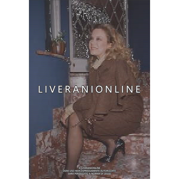 DIAP-RETROSPETTIVA VALERIA MORICONI ATTRICE NELLA FOTO VALERIA MORICONI A MILANO NELL\'ANNO 1986 IN TERRAZZA MARTINI FOTO RENATO LANI-AG ALDO LIVERANI SAS
