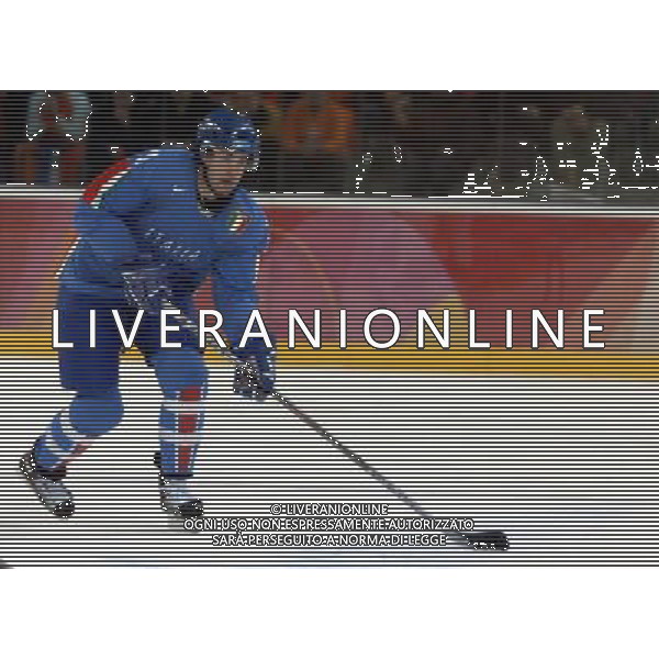 TORINO 18/02/2006 XX OLIMPIADI INVERNALI HOCKEY SU GHIACCIO ITALIA.-GERMANIA NELLA FOTO TREVISANI CARTER PH GIGI ARCAINI/AG.ALDO LIVERANI