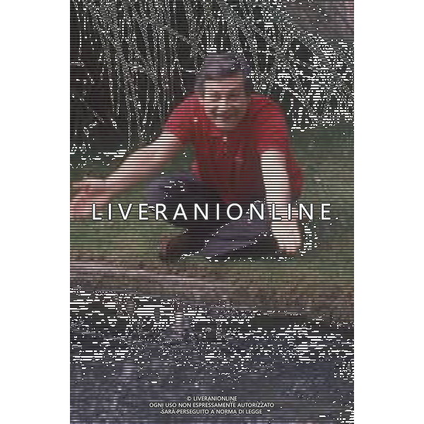 DIAP-RETROSPETTIVA LEO GULLOTTA ATTORE NELLA FOTO LEO GULLOTTA A RIVA DEL GARDA NELL\'ANNO 1990 AG ALDO LIVERANI SAS 