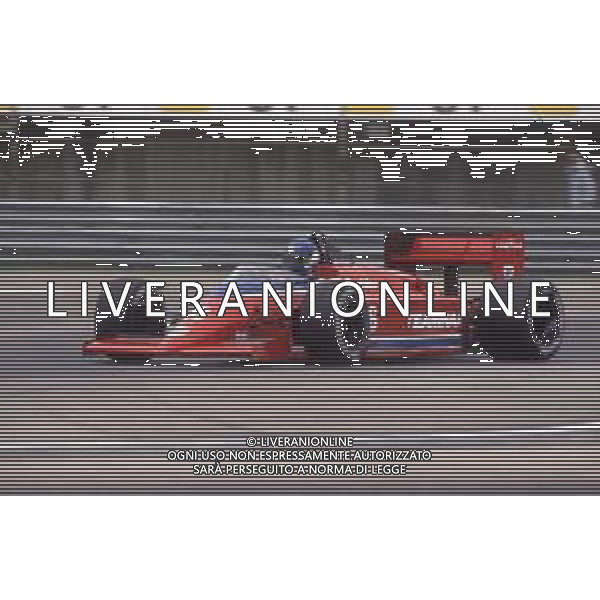 DIAP-RETROSPETTIVA PATRICK TAMBAY PILOTA F1 NELLA FOTO PATRICK TAMBAY NELL\'ANNO 1986 AG ALDO LIVERANI SAS 
