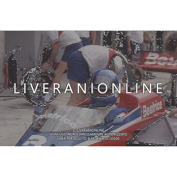 DIAP-RETROSPETTIVA PATRICK TAMBAY PILOTA F1 NELLA FOTO PATRICK TAMBAY NELL\'ANNO 1986 AG ALDO LIVERANI SAS 