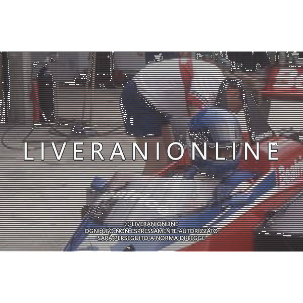 DIAP-RETROSPETTIVA PATRICK TAMBAY PILOTA F1 NELLA FOTO PATRICK TAMBAY NELL\'ANNO 1986 AG ALDO LIVERANI SAS 