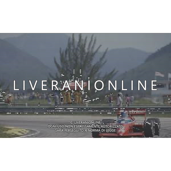 DIAP-RETROSPETTIVA PATRICK TAMBAY PILOTA F1 NELLA FOTO PATRICK TAMBAY NELL\'ANNO 1986 AG ALDO LIVERANI SAS 