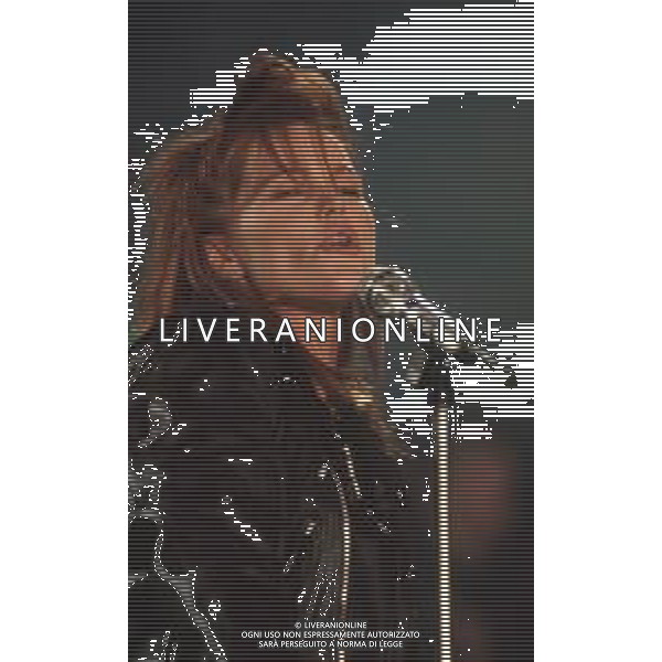 DIAP-RETROSPETTIVA BELINDA CARLISE CANTANTE NELLA FOTO BELINDA CARLISE A SANREMO NELL\'ANNO 1988 AG ALDO LIVERANI SAS