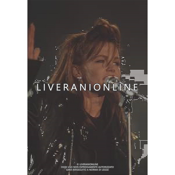 DIAP-RETROSPETTIVA BELINDA CARLISE CANTANTE NELLA FOTO BELINDA CARLISE A SANREMO NELL\'ANNO 1988 AG ALDO LIVERANI SAS