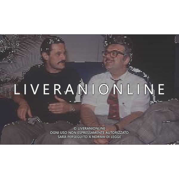 DIAP-RETROSPETTIVA PATRZIO ROVERSI CONDUTTORE TELEVISIVO NELLA FOTO PATRIZIO ROVERSI CON MASSIMO DAPPORTO NELL\'ANNO 1989 AG ALDO LIVERANI SAS