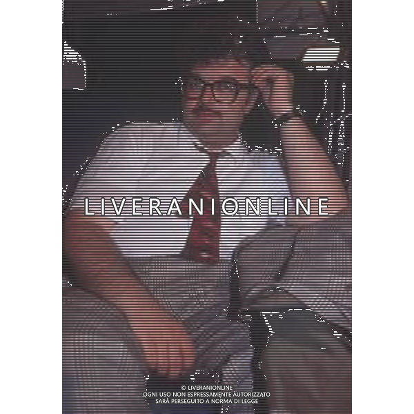 DIAP-RETROSPETTIVA PATRZIO ROVERSI CONDUTTORE TELEVISIVO NELLA FOTO PATRIZIO ROVERSI NELL\'ANNO 1989 AG ALDO LIVERANI SAS