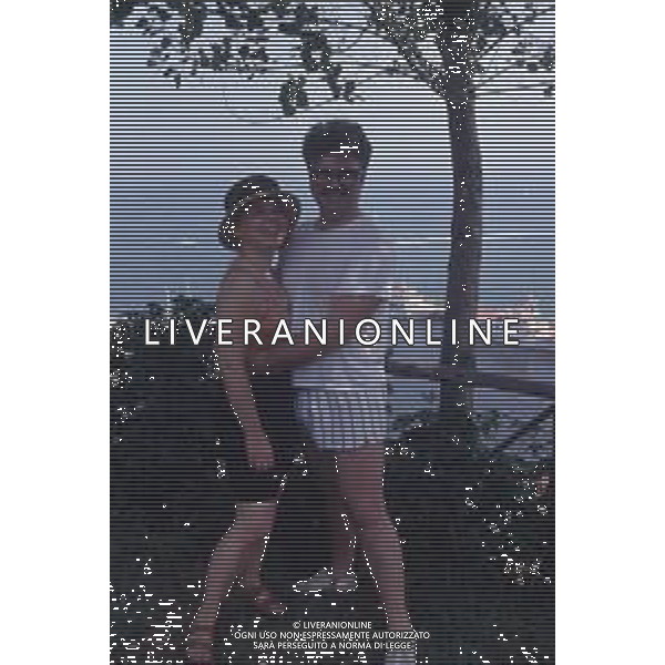 DIAP-RETROSPETTIVA PATRZIO ROVERSI CONDUTTORE TELEVISIVO NELLA FOTO PATRIZIO ROVERSI CON SYUSY BLADY NELL\'ANNO 1989 AG ALDO LIVERANI SAS 