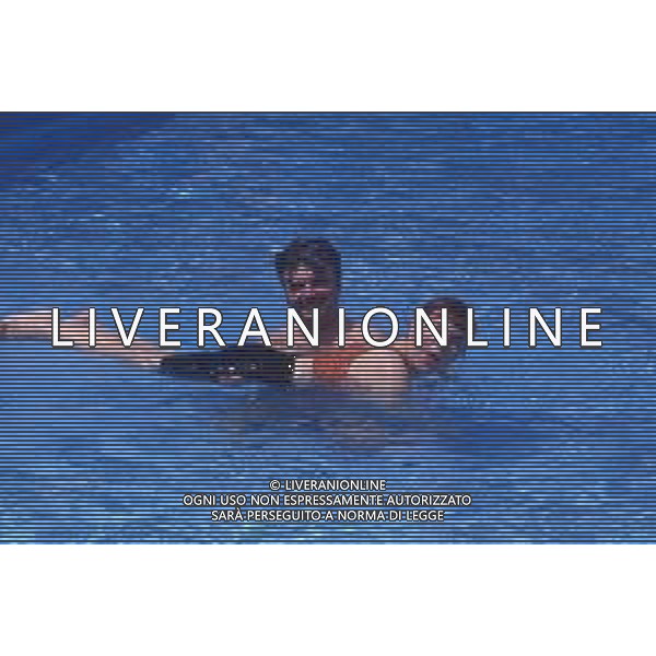 DIAP-RETROSPETTIVA PATRZIO ROVERSI CONDUTTORE TELEVISIVO NELLA FOTO PATRIZIO ROVERSI CON SYUSY BLADY NELL\'ANNO 1989 AG ALDO LIVERANI SAS 