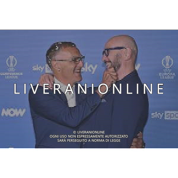 TVRG Photocall Sky Sport nella foto Giuseppe Bergomi SX e Walter Zenga DX Milano 10-09-2025 Photocall in occasione dell\'evento Le Coppe Europee su Sky Sport foto Roberto Garavaglia/Agenzia Aldo Liverani sas